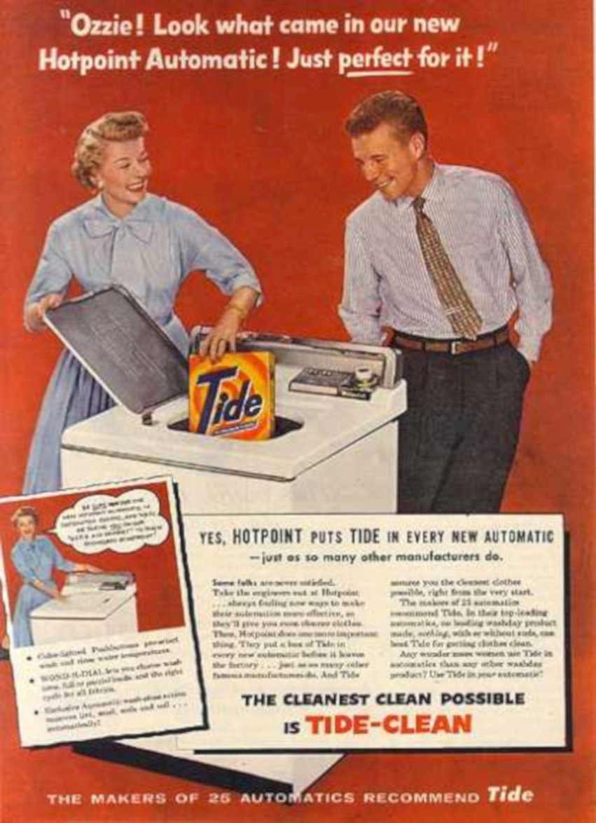 Hotpoint Washing Machine Vintage Retro Advert Ads A4 Photo Print