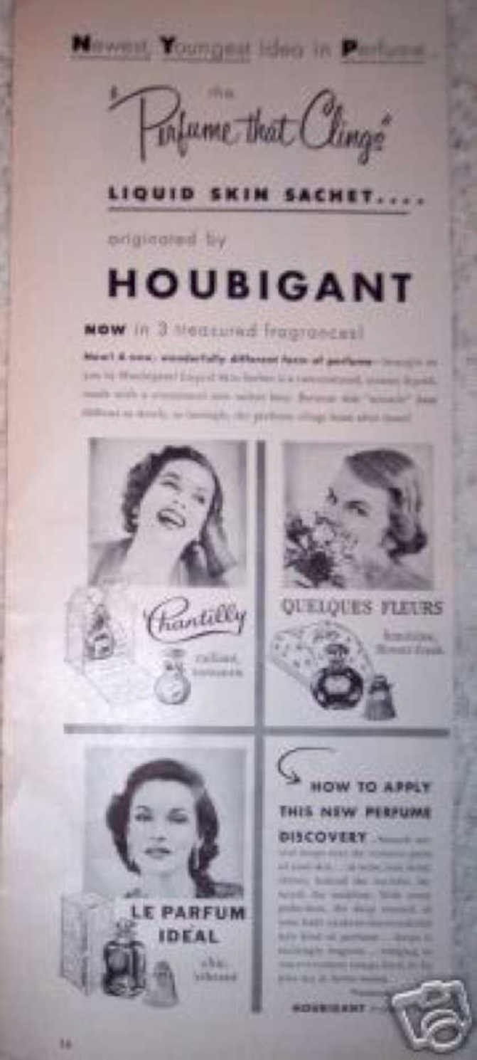 Houbigant Perfume Sachet Vintage Retro Advert Ads A4 Photo Print