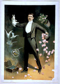 Houdin Magician Roses Vintage Retro Advert Poster A4 Photo Print