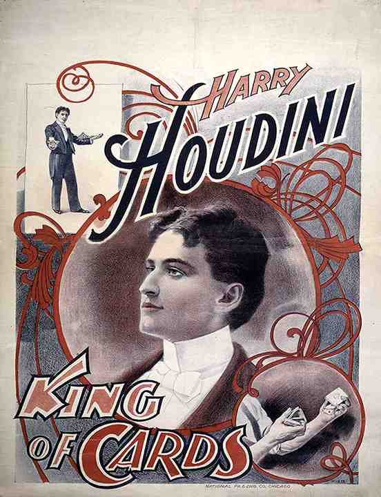 Houdini 10 Magic Magician Vintage A4 Photo Print