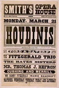 Houdini 4 Magic Magician Vintage A4 Photo Print