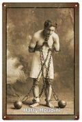 Houdini Chains Escape Vintage Retro Advert Ads A4 Photo Print