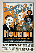 Houdini Performance Paterson Vintage Retro Advert Poster A4 Photo Print