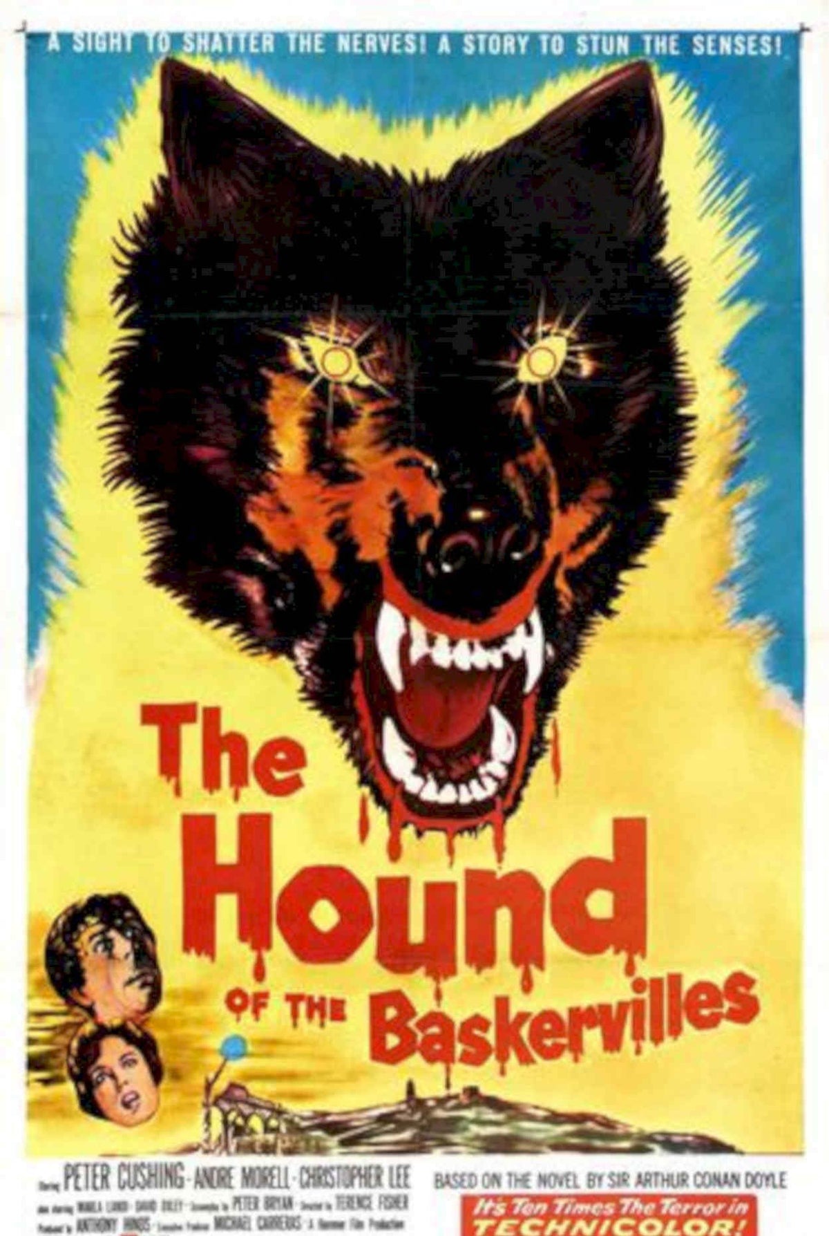 Hound Baskervilles Wolf Vintage Retro Advert Poster A4 Photo Print