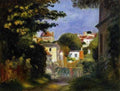 House And Figure Among The Trees A4 Photo Print