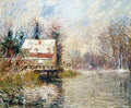 House By The Water Snow Effect 1920 A4 Photo Print