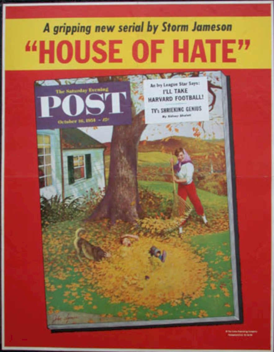House Hate Leaves Vintage Retro Advert Ads A4 Photo Print