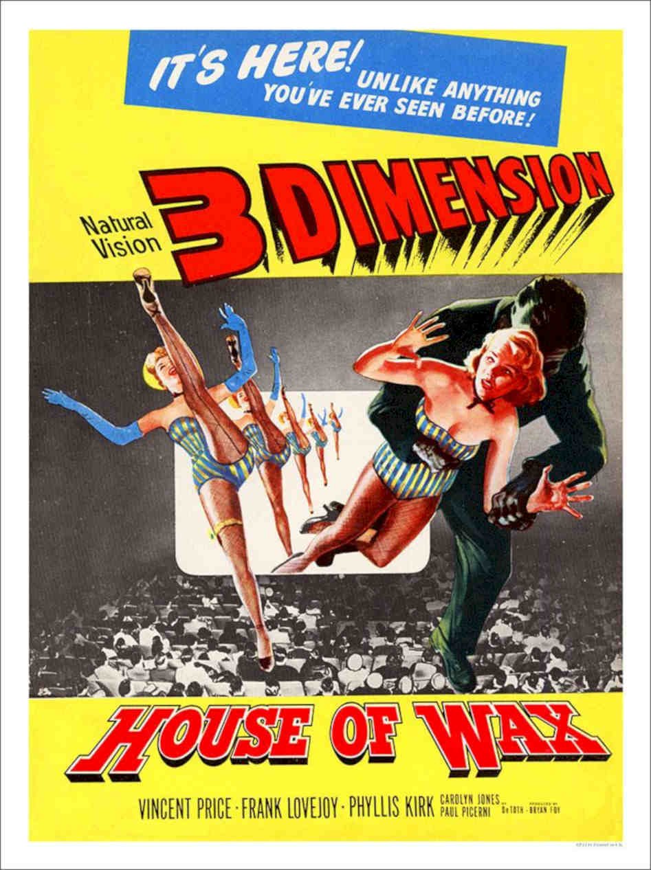 House Of Wax Movie Poster Vintage Retro Advert Poster A4 Photo Print