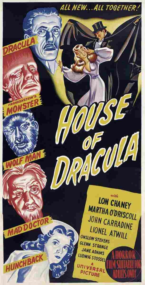 House of Dracula 11  film star poster A4 Photo Print