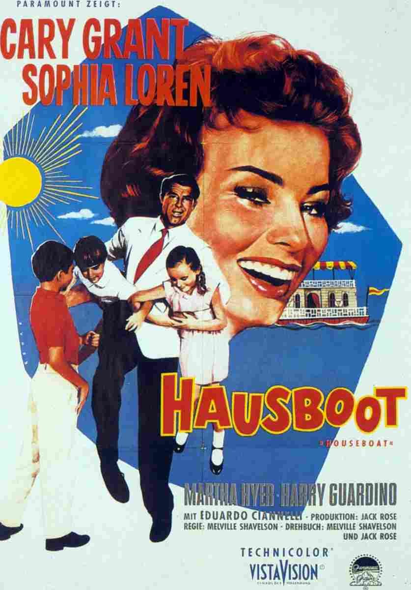 Houseboat 04  film star poster A4 Photo Print