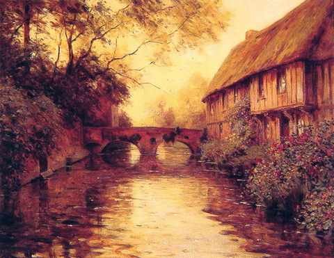 Houses By The River A4 Photo Print