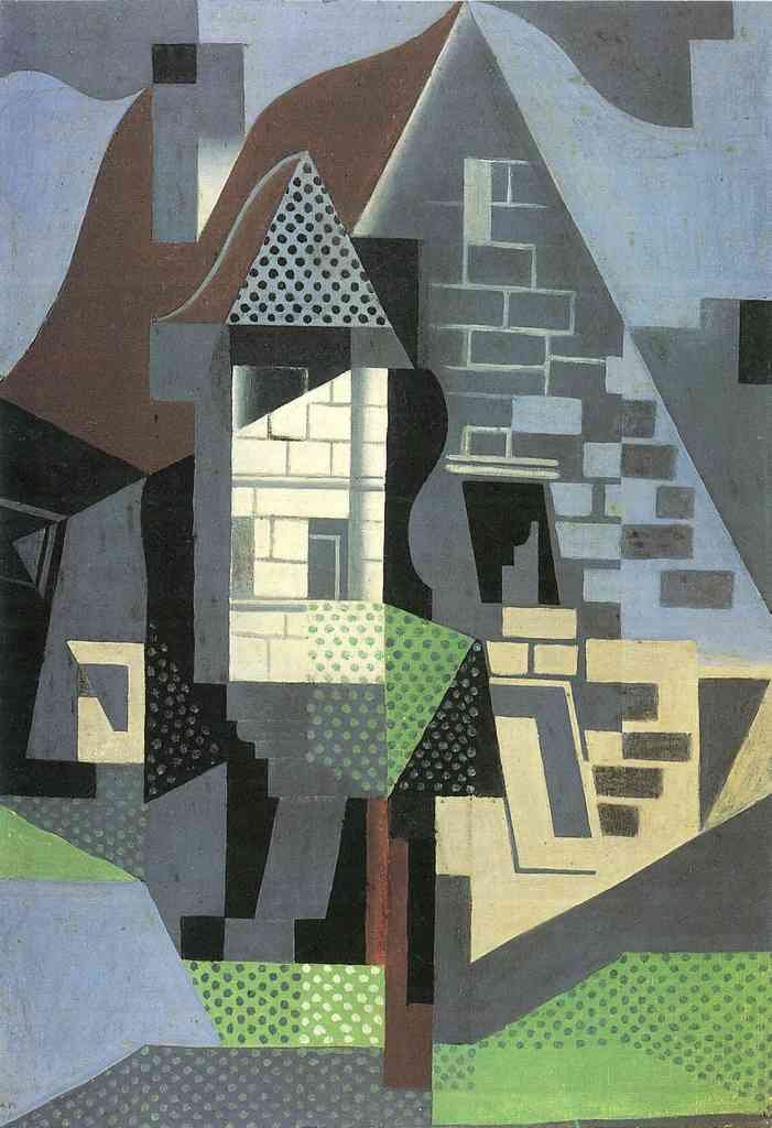 Houses In Beaulieu Juan Gris Abstract Art A4 Photo Print