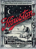 Houston Magic Magician Vintage A4 Photo Print