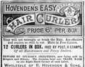 Hovenden Hair Curler Vintage Retro Advert Poster A4 Photo Print