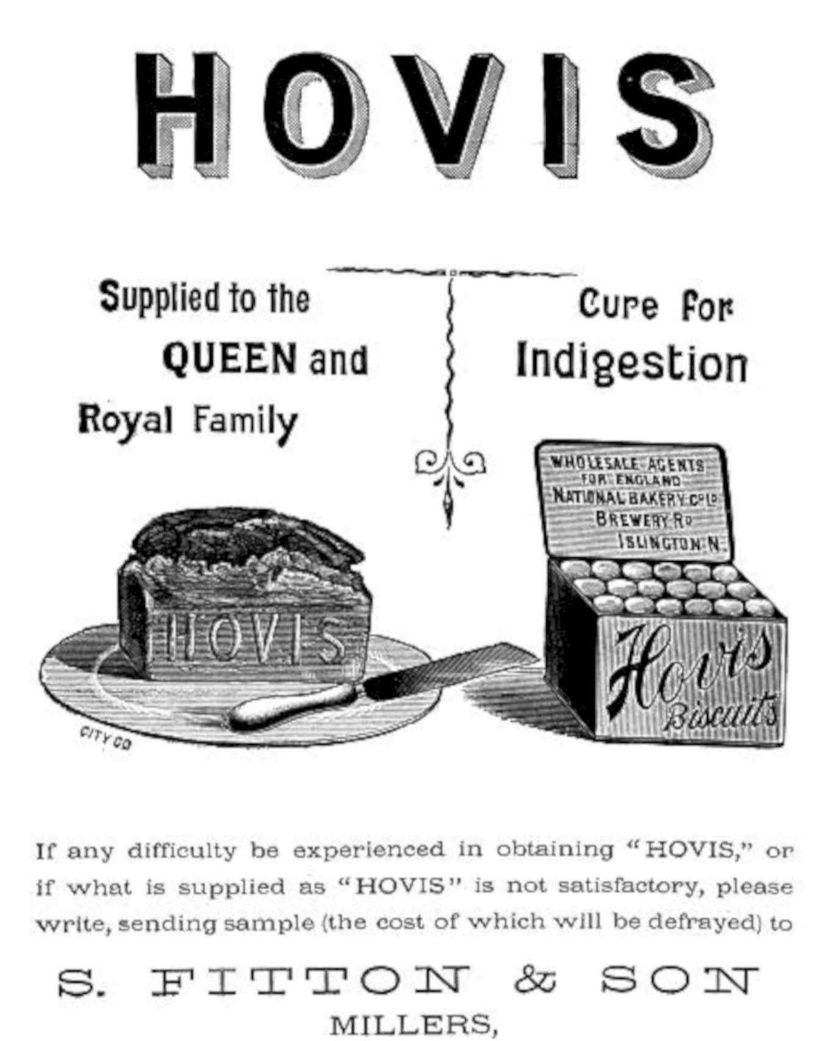 Hovis Biscuits Queen Vintage Retro Advert Poster A4 Photo Print