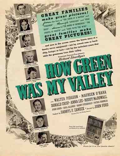  How Green Was My Valley 07 film star poster A4 Photo Print
