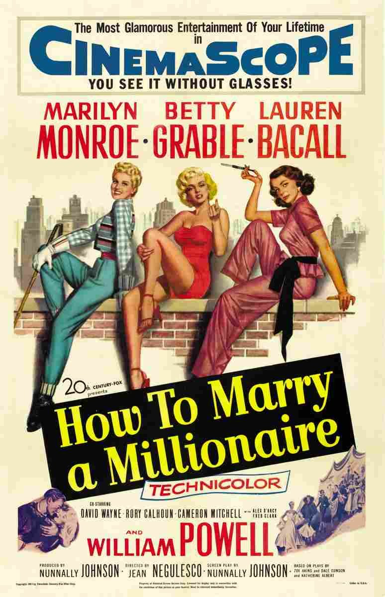 How to Marry a Millionaire 01  film star poster A4 Photo Print