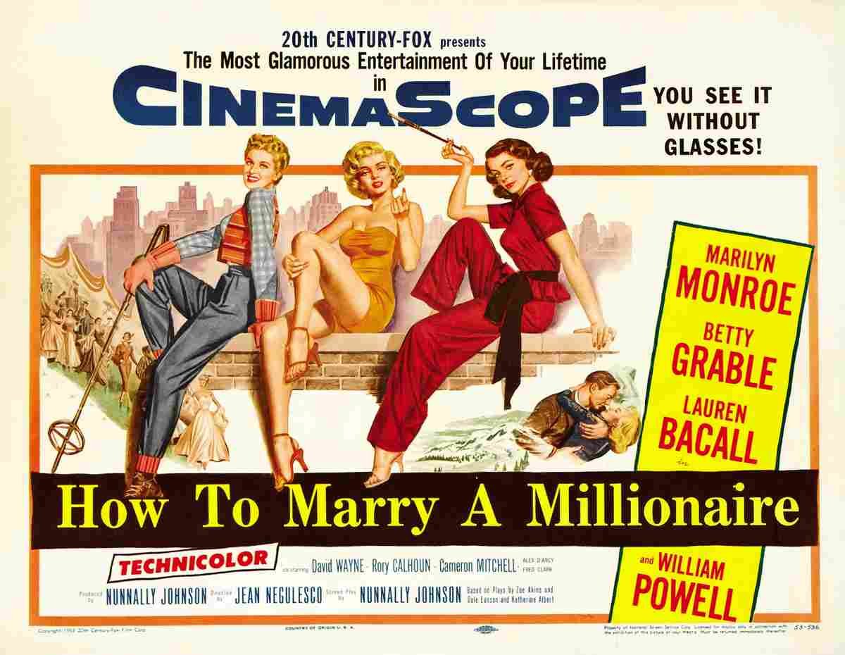 How to Marry a Millionaire 02  film star poster A4 Photo Print