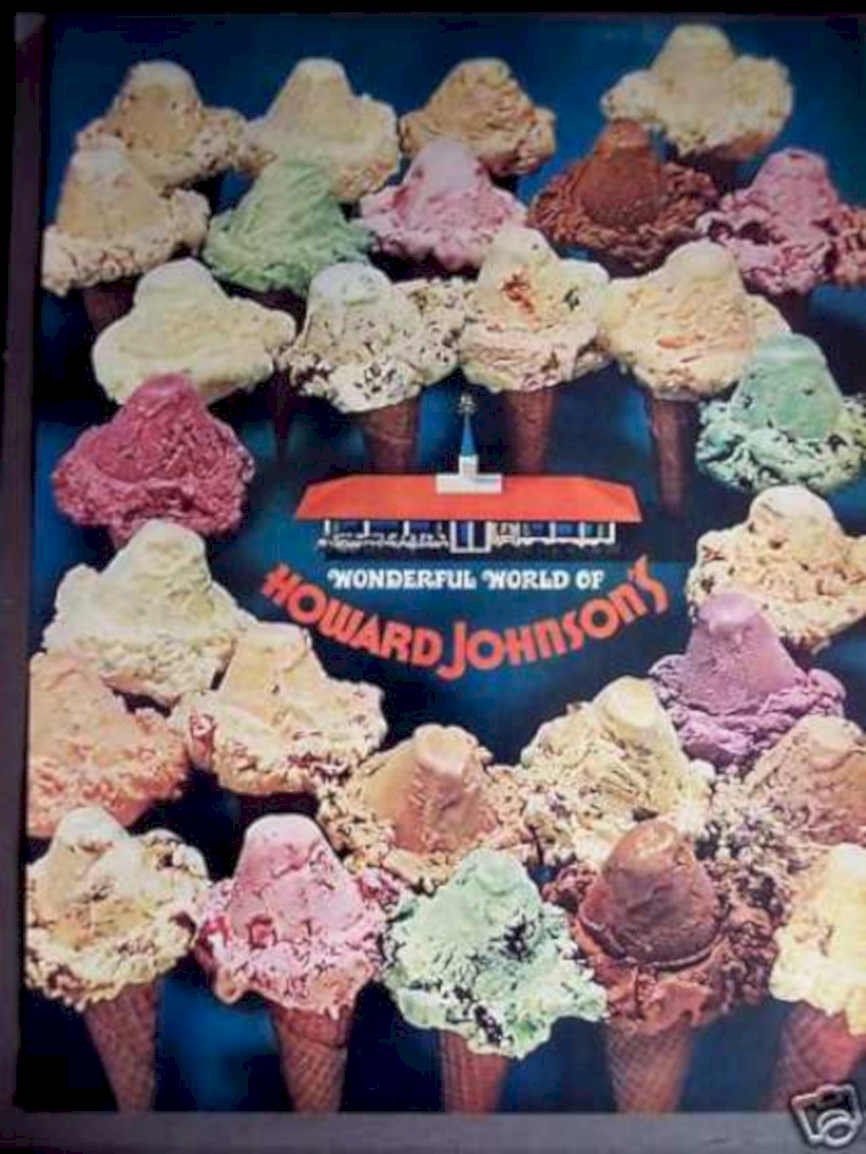 Howard Johnsons Cones Vintage Retro Advert Ads A4 Photo Print