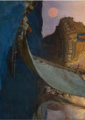 Howard Pyle an attack on a galleon CROP A4 Photo Print