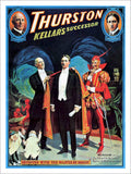 Howard Thurston Magic Poster 1908 Vintage Retro Advert Poster A4 Photo Print