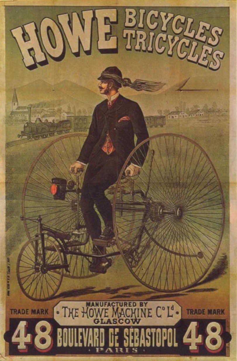 Howe Tricycles Machine 2 Vintage Retro Advert Ads A4 Photo Print