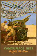 Howitzer Camouflage Nets Vintage Retro Advert Poster A4 Photo Print