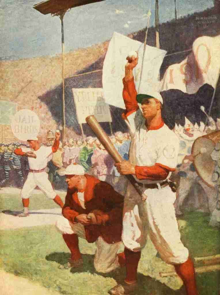 Howland H Scribners Magazine 57 1915 Warming up for Baseball A4 Photo Print