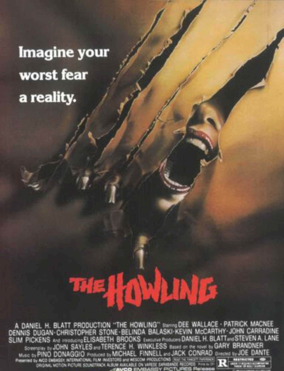 Howling Woman Poster Vintage Retro Advert Poster A4 Photo Print