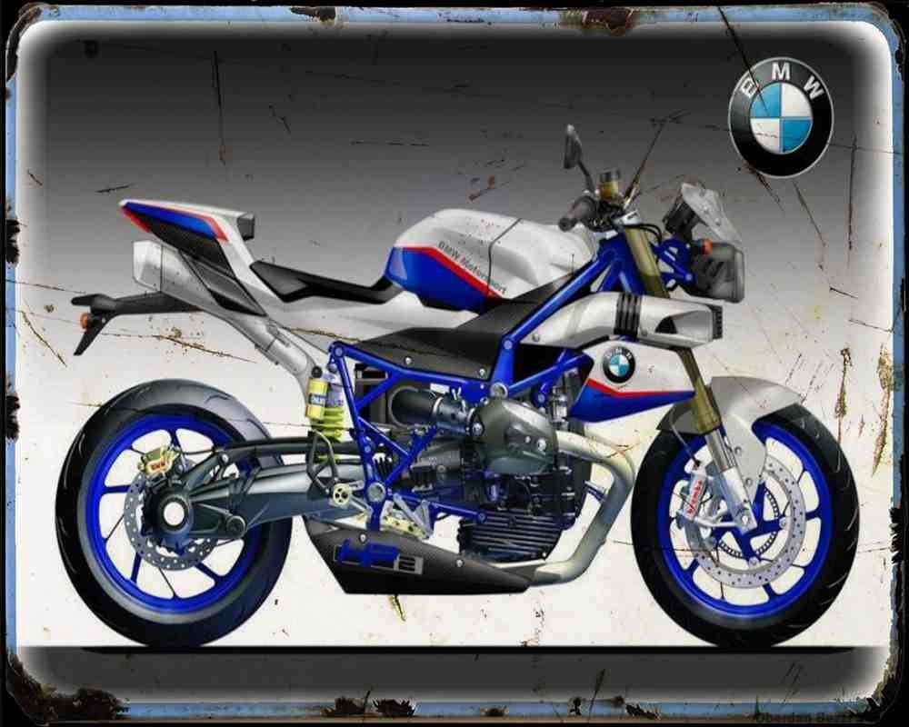 Hp2 Evo Fighter A4 Photo Print Motorbike Vintage Aged