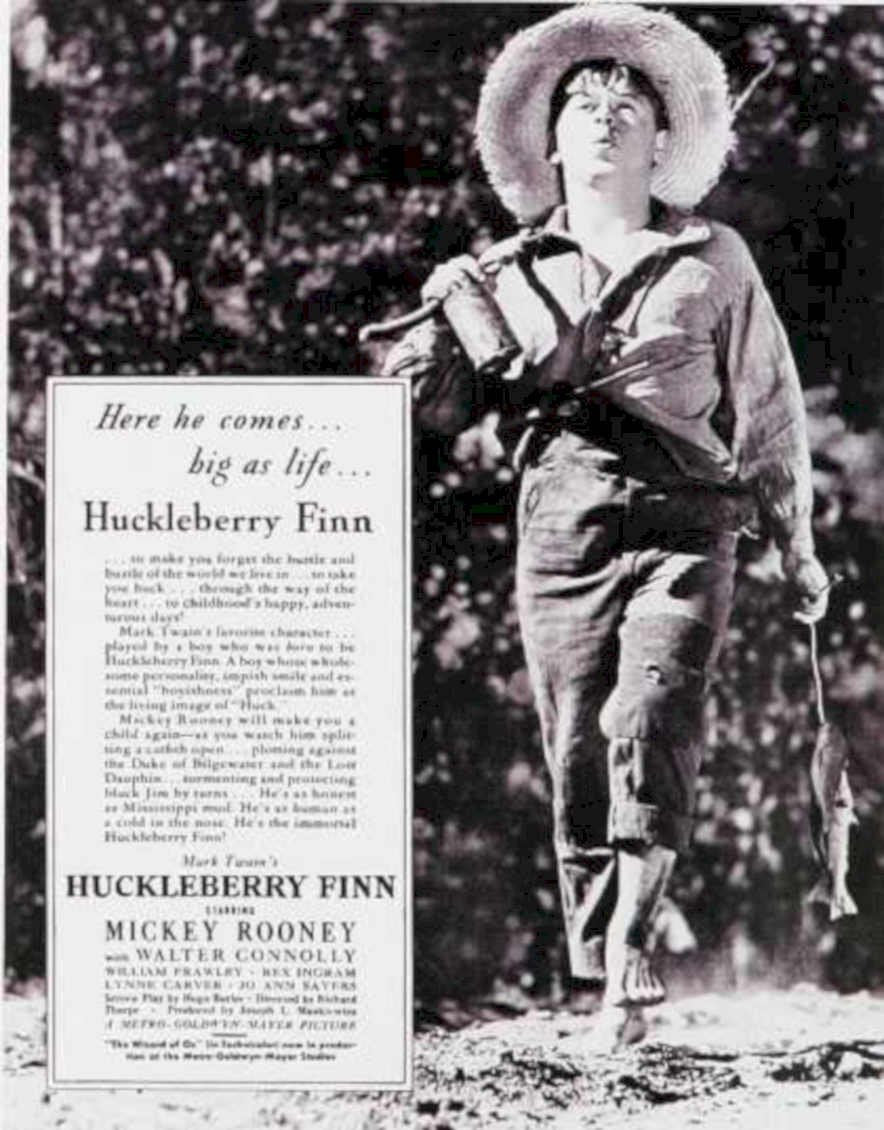 Huckleberry Finn Rooney Vintage Retro Advert Ads A4 Photo Print