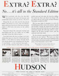 Hudson Pacemaker 1932 Vintage Retro Advert Ads A4 Photo Print
