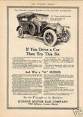 Hudson Six 1914 Vintage Retro Advert Ads A4 Photo Print