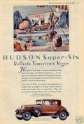 Hudson Super Six Vintage Retro Advert Ads A4 Photo Print