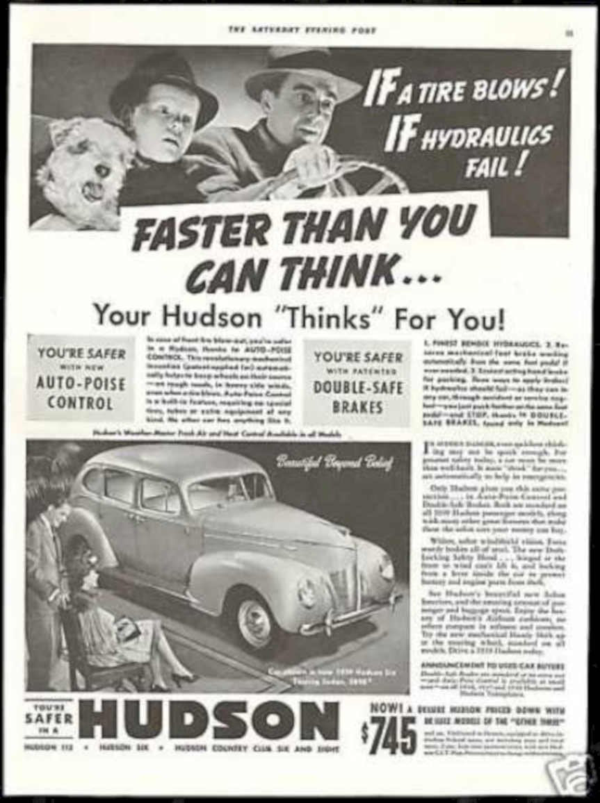 Hudson Thinks Child Vintage Retro Advert Ads A4 Photo Print