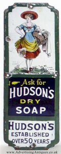 Hudsons Dry Soap Vintage Retro Advert Ads A4 Photo Print