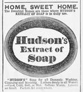 Hudsons Extract Soap Vintage Retro Advert Poster A4 Photo Print
