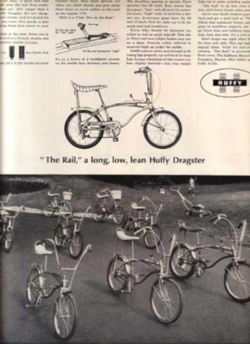 Huffy Dragster Rail Vintage Retro Advert Ads A4 Photo Print