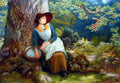 Hughes Arthur Asleep In The Woods A4 Photo Print