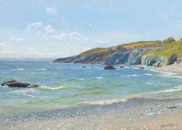 Hughes Arthur Perran Point Cornwall A4 Photo Print