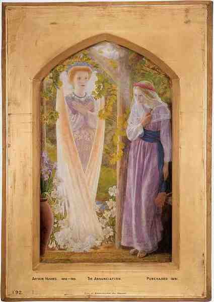 Hughes Arthur The Annunciation A4 Photo Print