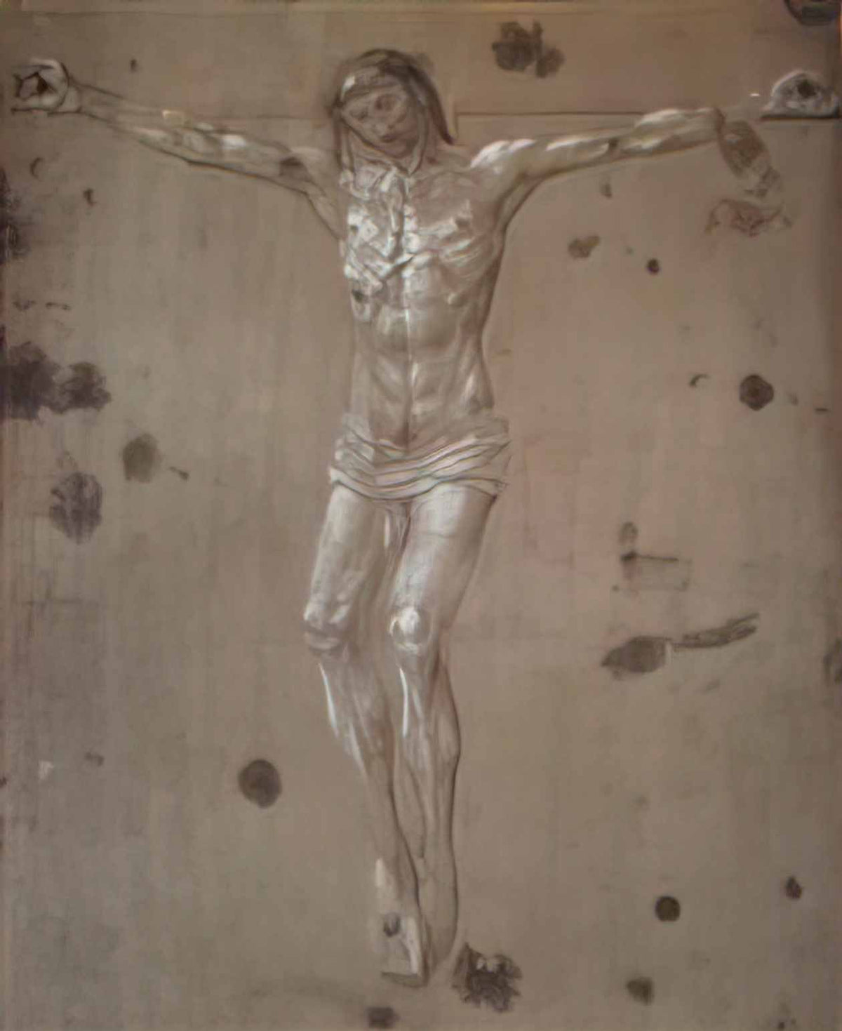Hugo van der Goes christ on the cross Art A4 Photo Print
