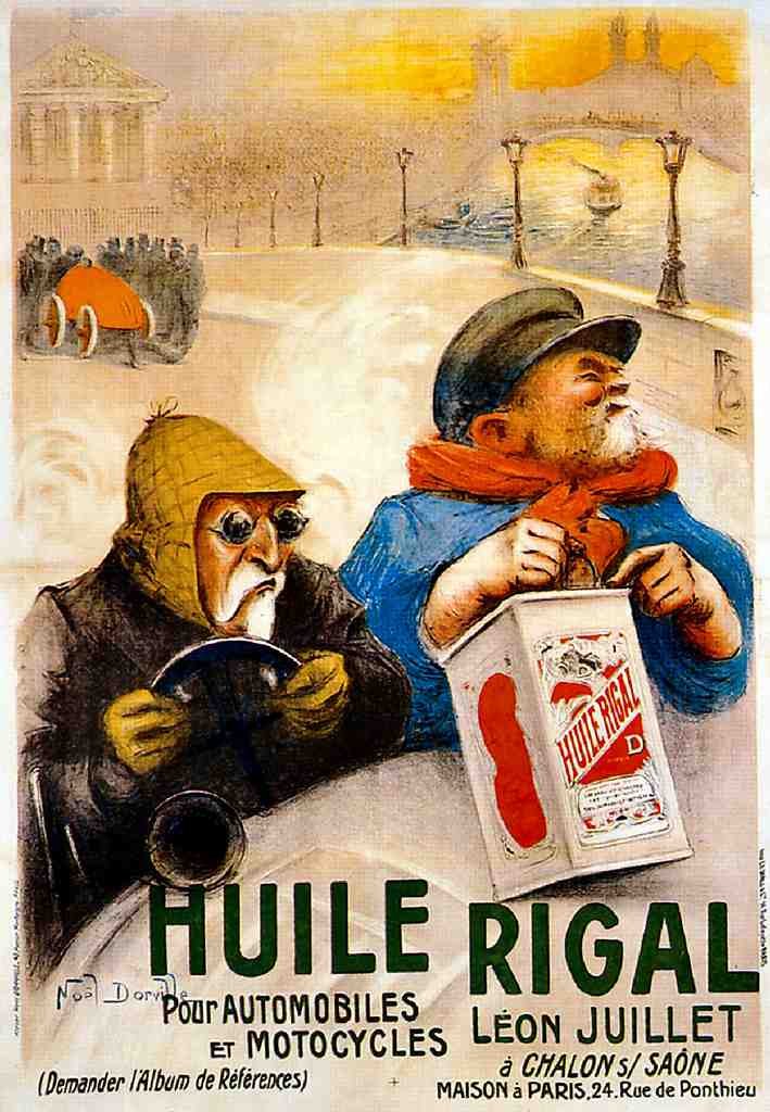 Huile Vintage A4 Photo Print