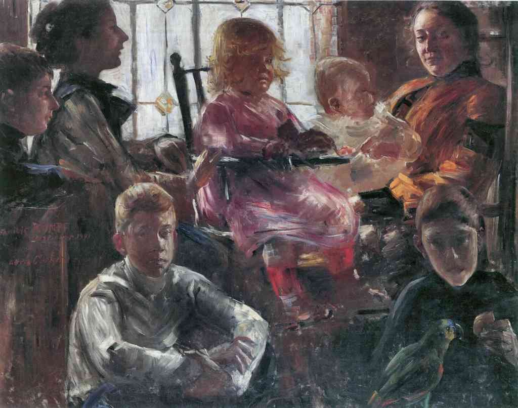 Hull Family Lovis Corinth Impressionism European A4 Photo Print