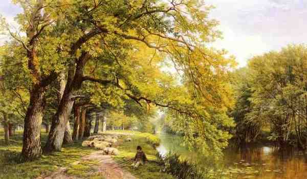 Hulme Frederick William At Ockham Surrey In Summer A4 Photo Print