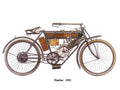 Humber 1902 motorbike A4 Photo Print