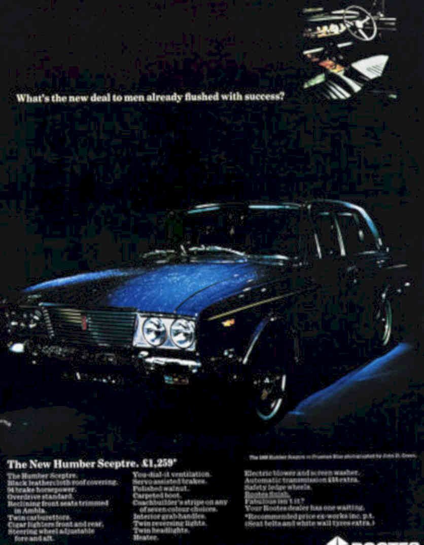 Humber Septre Car Vintage Retro Advert Poster A4 Photo Print