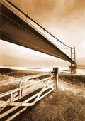 Humber bridge south orange A4 Photo Print