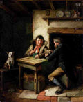 Hunt Charles The Card Players A4 Photo Print
