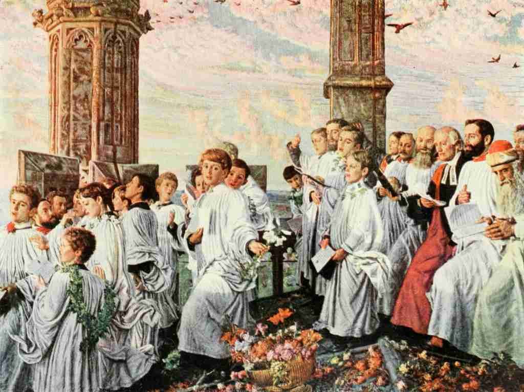 Hunt William Holman Holman Hunt 1908 May Morning A4 Photo Print